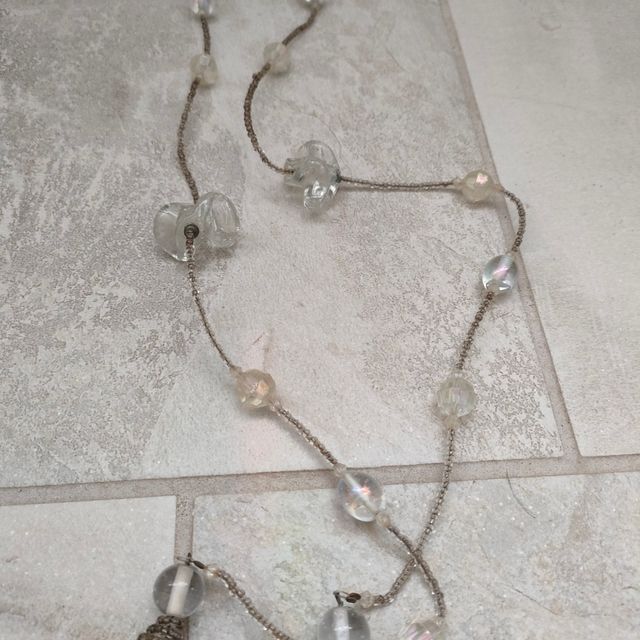 Legante tende beige - cristalli