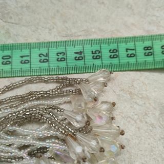 Legante tende beige - cristalli