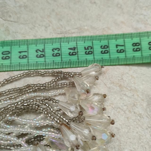 Legante tende beige - cristalli