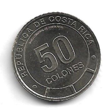 COSTA RICA,50 COLONES 2023,ARRECIFE CORALINO.