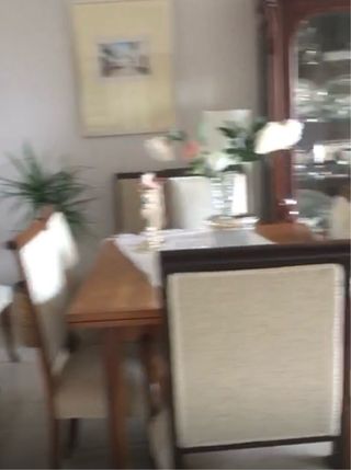 Mesa comedor antigua extensible nogal