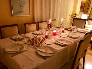 Mesa comedor antigua extensible nogal