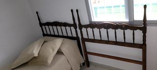 Dos cabezales cama vintage madera Son dos cabezale