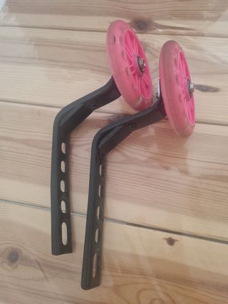 Ruedines bici niña - Rosa