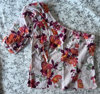 Top flores - Blusa rosa