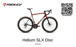 BICICLETA DE CARRETERA RIDLEY HELIUM SLX