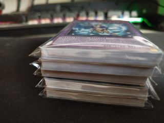 100 cartas Yu-Gi-Oh! protegidas