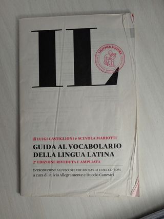 Il Vocabolario Della Lingua Latina
