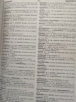 Il Vocabolario Della Lingua Latina