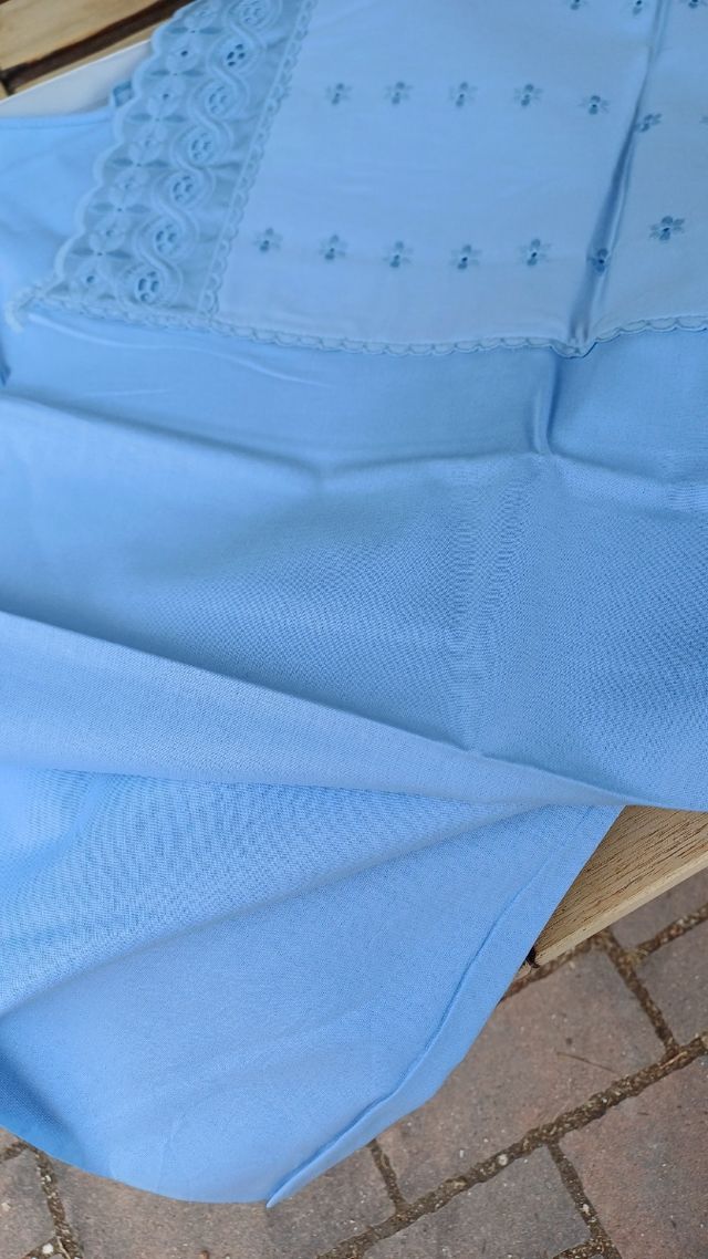 Completo lenzuola 2 piazze azzurro