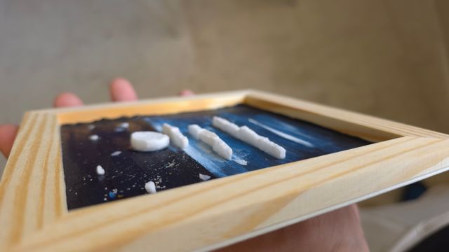 Bomboniera mare notturno artigianale