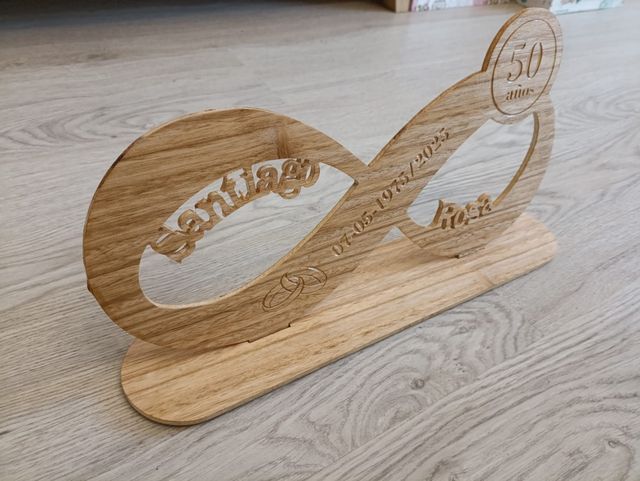 Recuerdo Aniversario 50 Años Madera, boda de oro