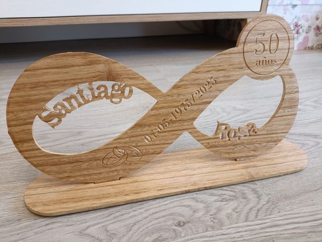 Recuerdo Aniversario 50 Años Madera, boda de oro