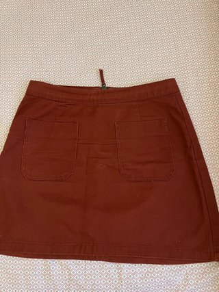 Falda Stradivarius Marrón
