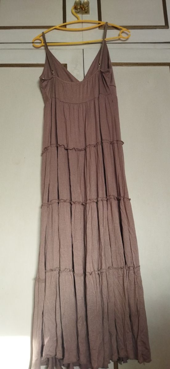 Vestido largo marrón