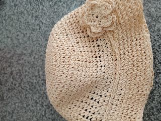 Sombrero crochet beige verano