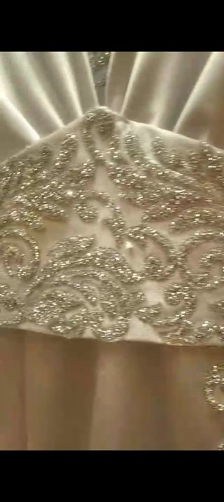 Vestido fiesta beige gitano