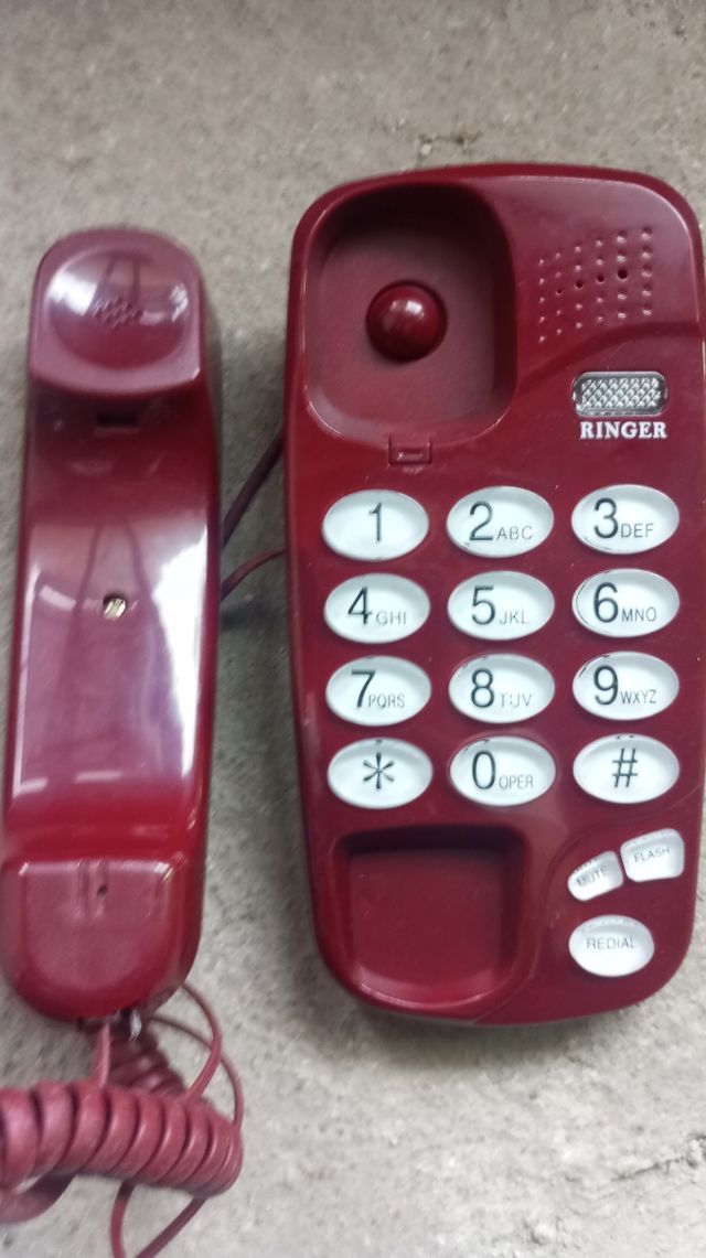 Teléfono Fijo Ringer Rojo