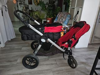 Carro doble Baby Jogger City Select Rojo
