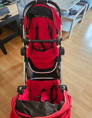 Carro doble Baby Jogger City Select Rojo