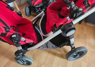Carro doble Baby Jogger City Select Rojo