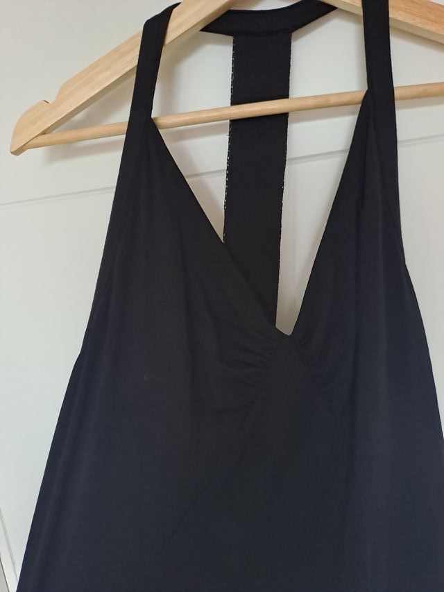 Top negro Morgan espalda joya T.L.