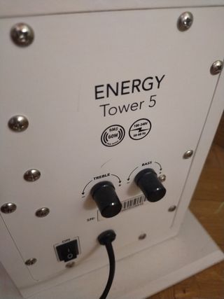 Torre Sonido Energy Sistem Tower 5 color blanco.