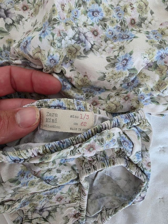 Conjunto Zara bebé niña flores