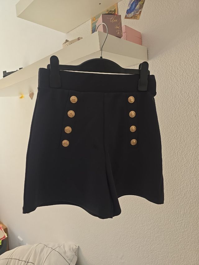 Shorts azul marino y short vaquero azul