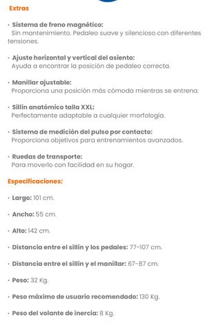 Bicicleta estática BH Nexus Plus