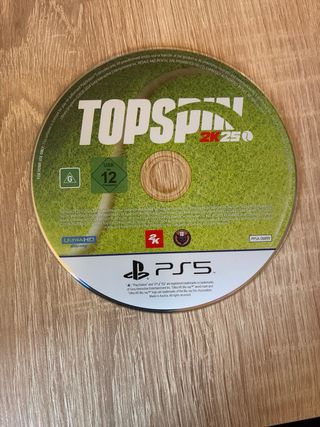 Topspin 2k25 PS5 (PlayStation 5)