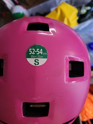 Casco bici niña rosa