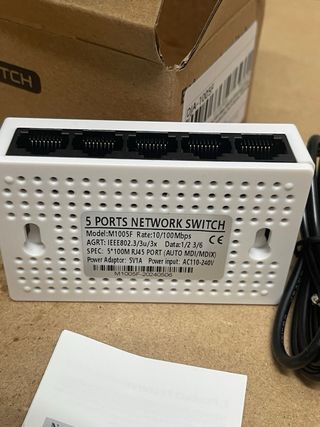 Switch red 5 puertos - 2 unidades