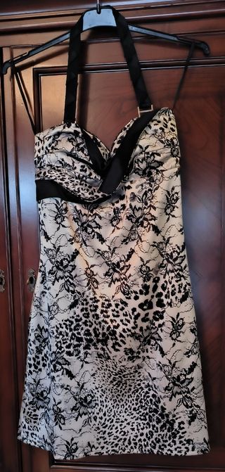 Vestito Guess bianco e nero Tg XL