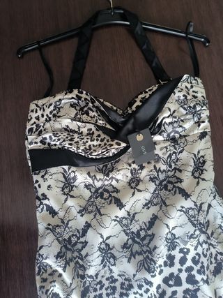 Vestito Guess bianco e nero Tg XL