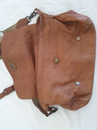 Bolso piel marrón