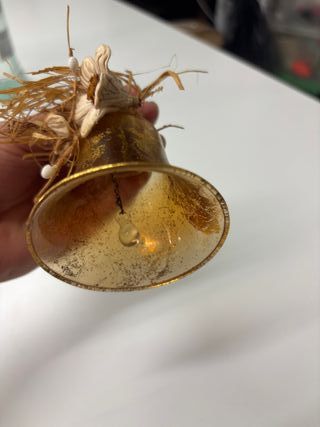 Campanella oro Natale vintage