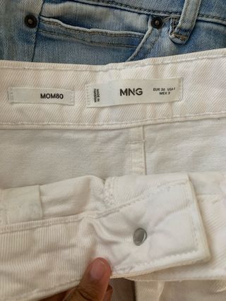 Lote 2 Shorts denim talla 36 (M)
