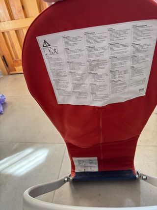 Hamaca bebé - Azul marino y rojo de ikea 