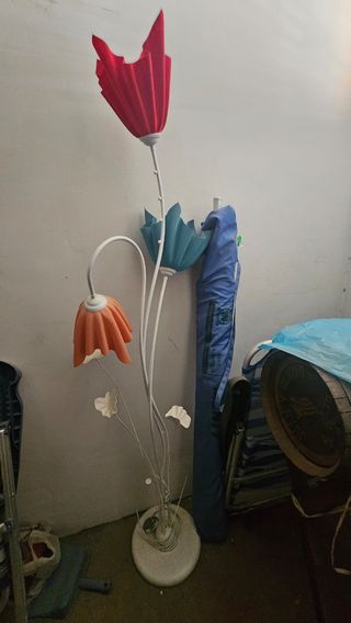 Lámpara Tulipán roja