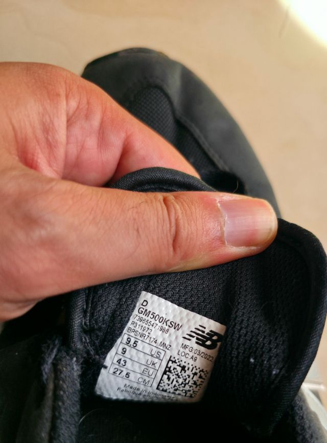 New Balance 500 nere da uomo - Scarpe sportive