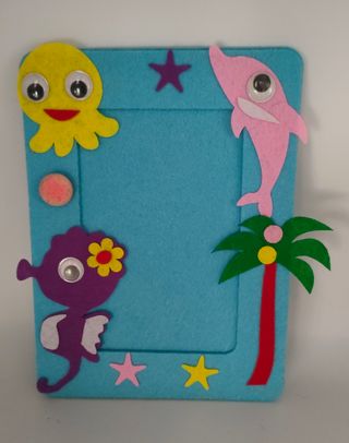 Portafoto Bambini in tessuto feltro pannolenci