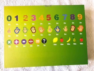 caja magnética aprende Números frutas