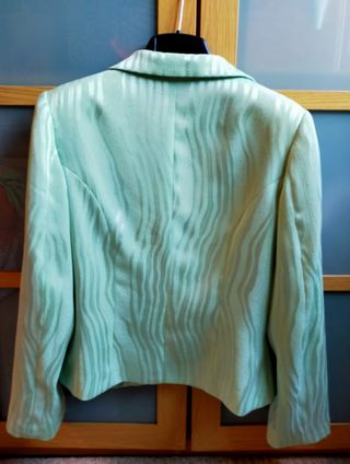 Traje falda 3 piezas REBECCA verde agua talla 40