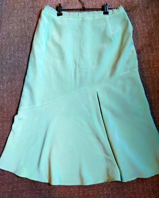 Traje falda 3 piezas REBECCA verde agua talla 40