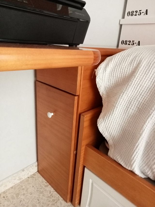 OFERTON Escritorio madera blanco-marrón