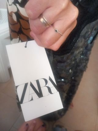 Vestido lentejuelas plata fiesta