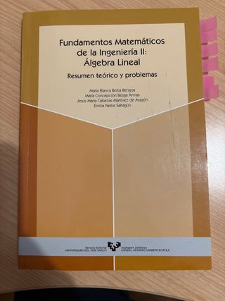 Fundamentos matemáticos de la ingeniería II: Ál...