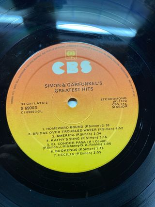 Simon & Garfunkel Greatest Hits LP