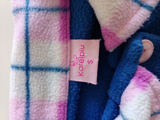 Vestaglia calda blu e rosa